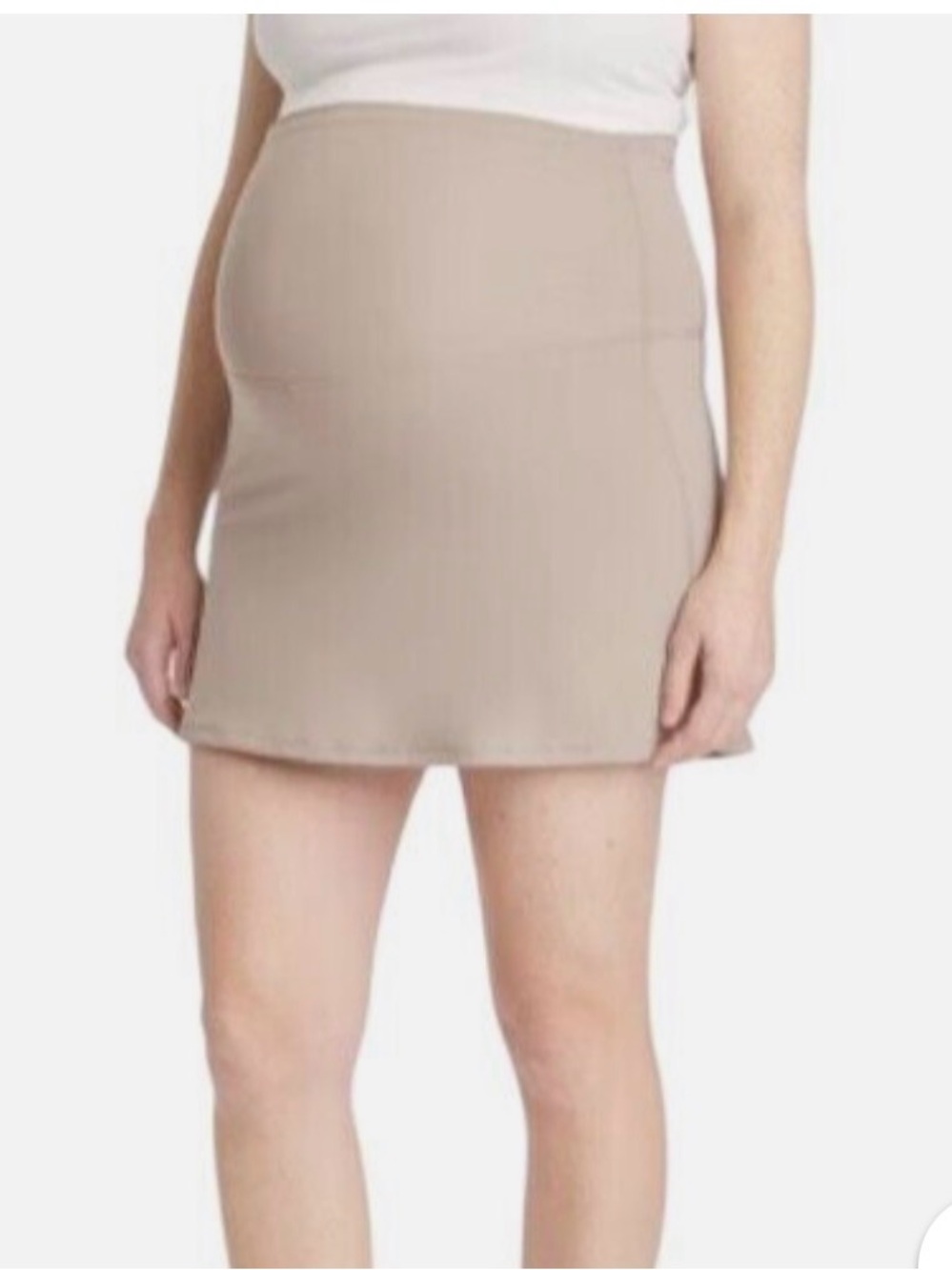 Ingrid & Isabel Taupe Maternity Athletic Skirt
